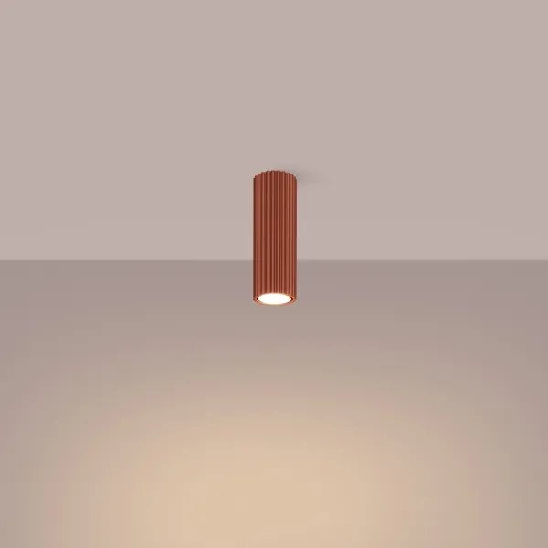 Sollux SL.1626 - Faretto KARBON 1xGU10/10W/230V 20 cm rosso