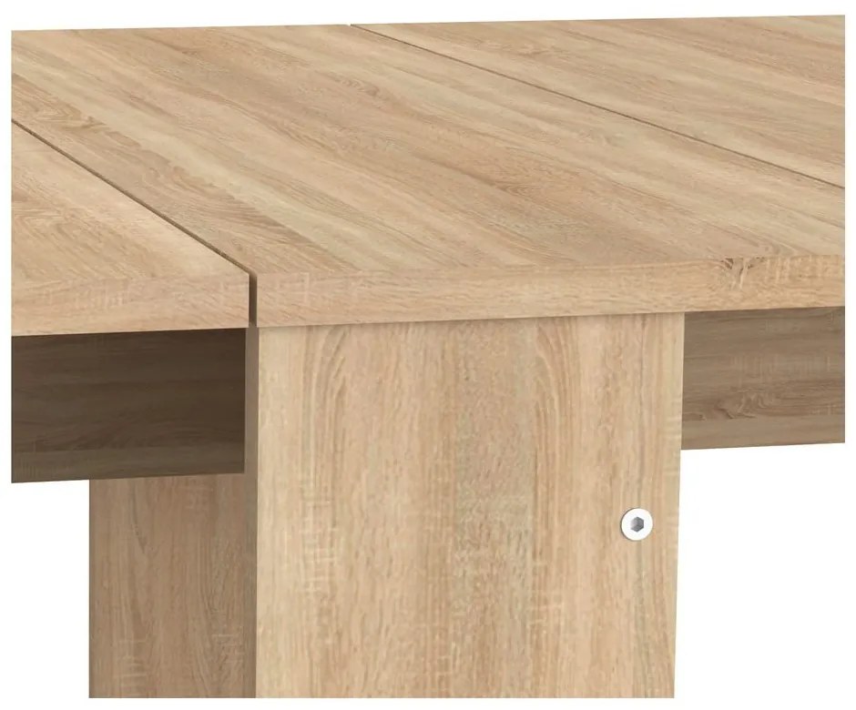 Tavolo da pranzo pieghevole in rovere 76x28 cm Papillon - TemaHome