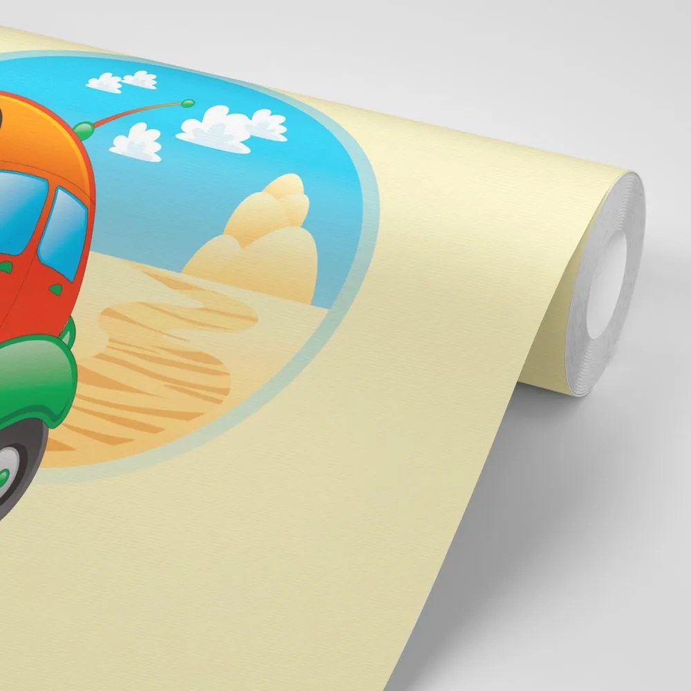 Carta da parati autoadesiva – Macchinina in viaggio
