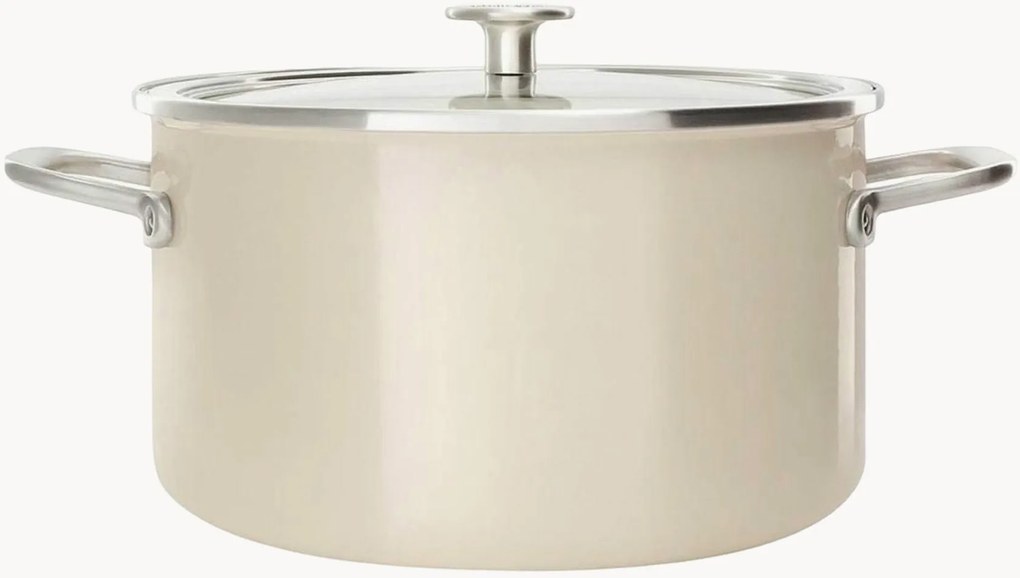 Pentola antiaderente con coperchio Creme