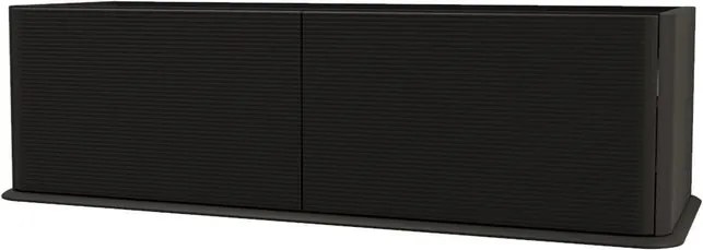 Mobile da bagno sospeso sotto lavabo L 144 x H 42 x P 50 cm nero laccato opaco, 2 cassetti BADEN HAUS Bohemia