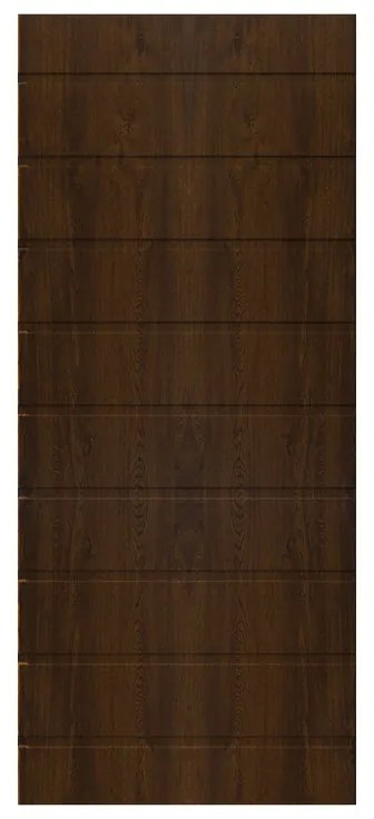 Pannello per porta d'ingresso P033 pellicolato pvc mogano L 92  x H 210.5 cm, Sp 6 mm apertura reversibile
