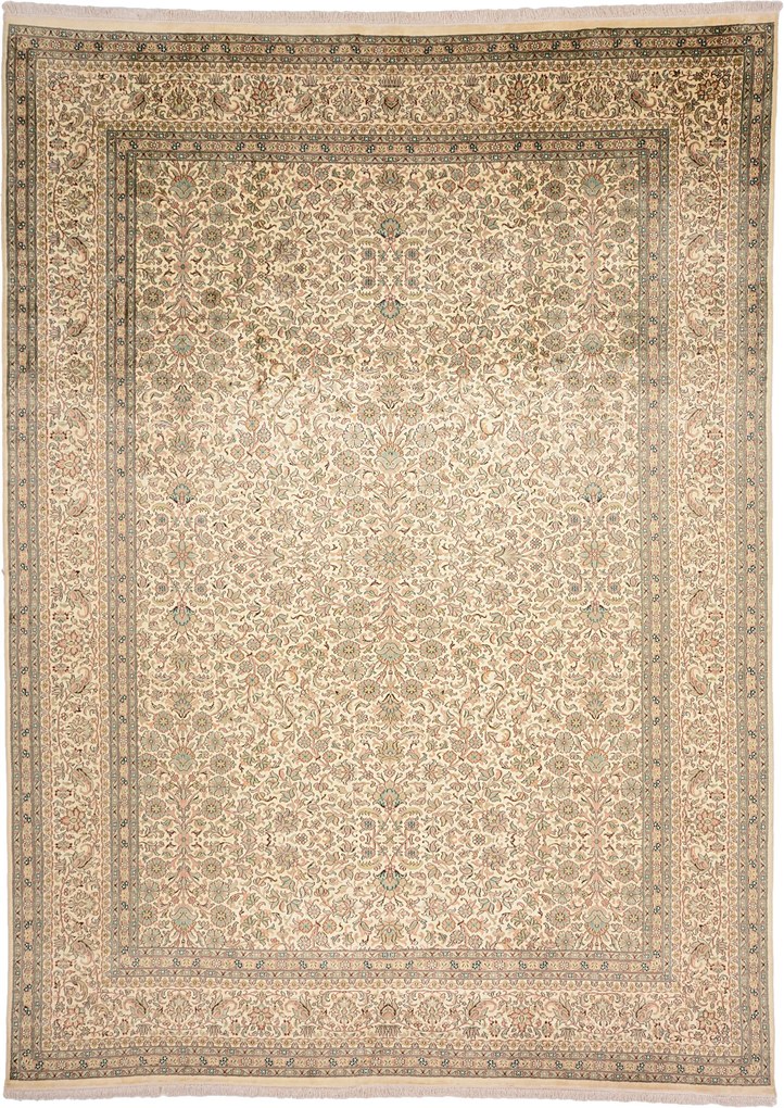 Cashmere Silk Tappeto orientale 340x250 (Indian) Annodato A Mano
