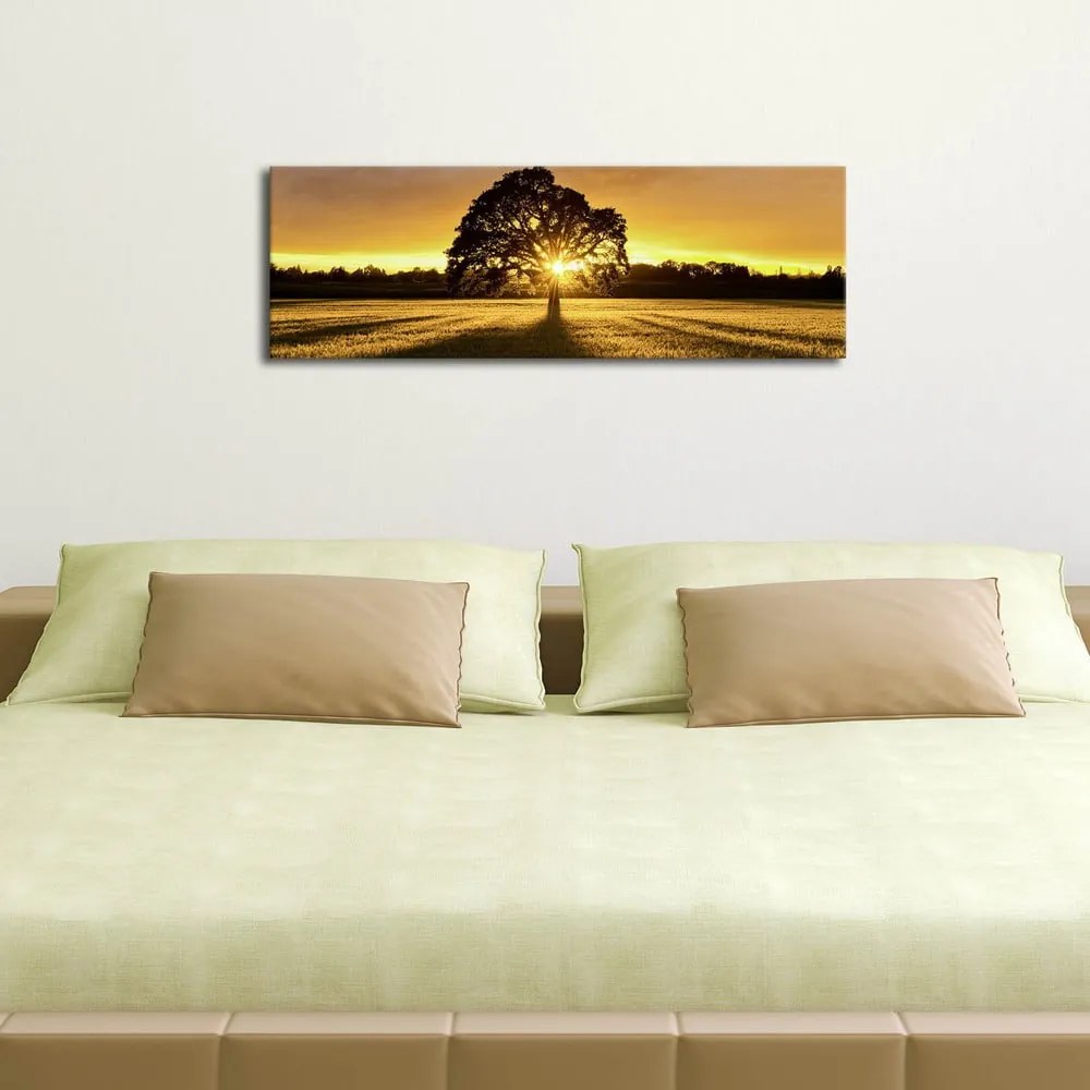 Quadro illuminato Albero, 90 x 30 cm - Wallity