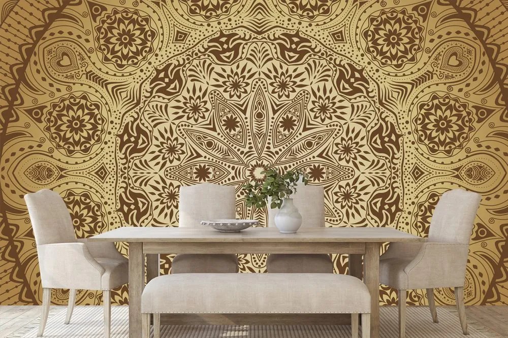 Carta da parati – Mandala decorativa con pizzo