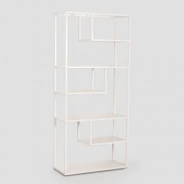 Libreria Thura in acciaio Bianco - Sklum