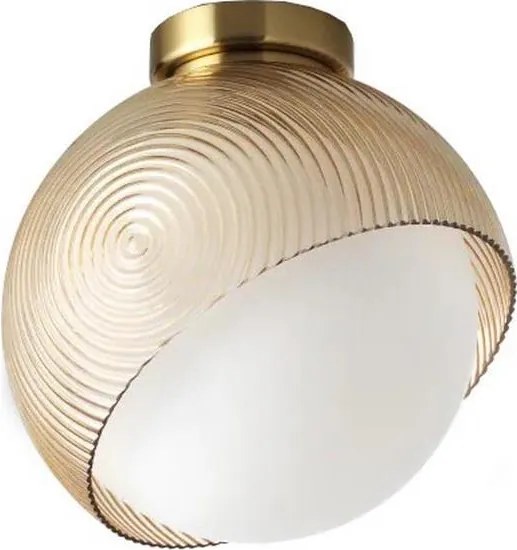 Ideal Lux - Plafoniera BLOOM 1xE27/42W/230V, diam. 22 cm, oro/beige fumé