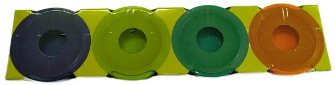 Play-Doh Plastilina 4 Vasetti Colorati - verde, turchese, blu scuro, arancione