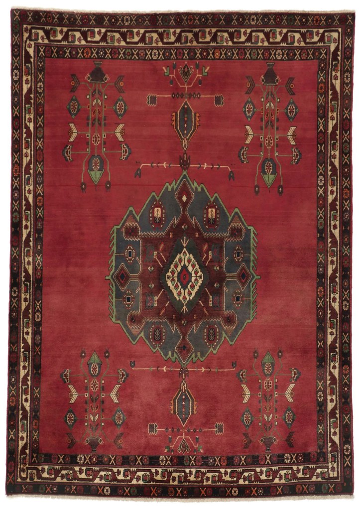 Afshar Tappeto persiano 160 x 230 (Iran) Annodato A Mano