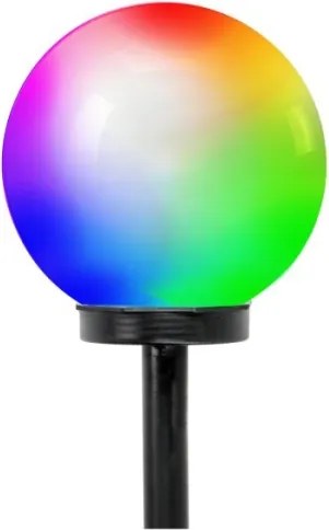 Lampada solare LED RGB con sensore SPHERE, LED 1,2 V, IP44, 200 mAh, ø 20 cm