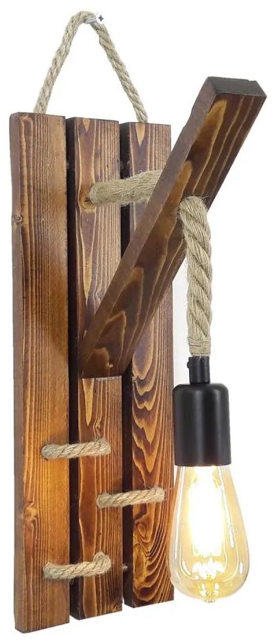 Applique AHSAP 1xE27/40W/230V pino noce