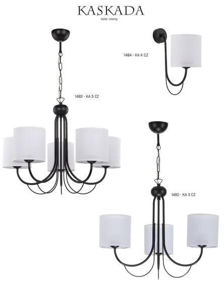 Jupiter 1483 - Lampadario a sospensione con catena KASKADA 5xE27/60W/230V