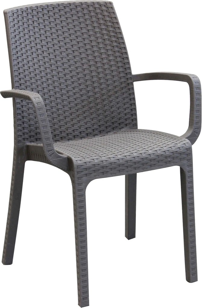 ALMA - poltrona da giardino impilabile in wicker stampato