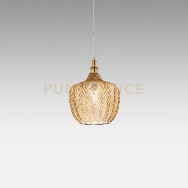Cleofe s/10 - lampadario sospeso 1 luce attacco e27 in vetro colore...