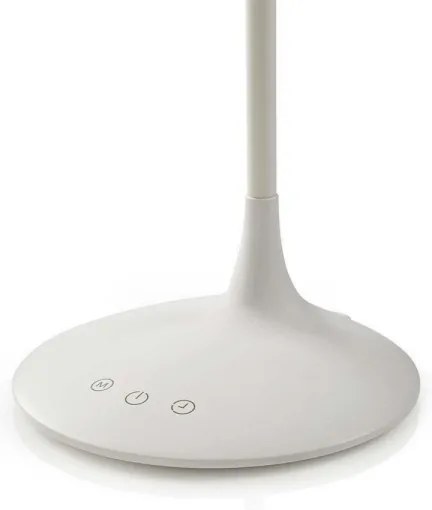 Nedis LTLG3M1WT4 - Lampada da tavolo LED dimmerabile 6W/5V 2200mAh bianca