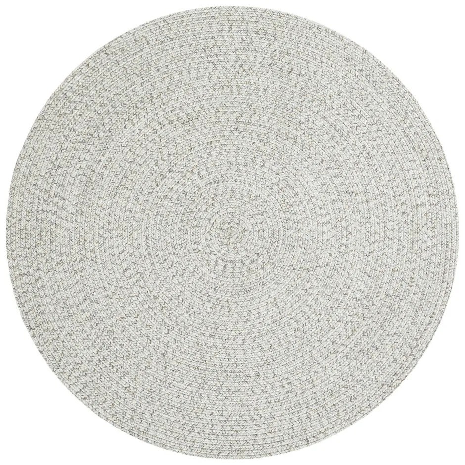 Tappeto rotondo per esterni bianco/beige ø 200 cm - NORTHRUGS