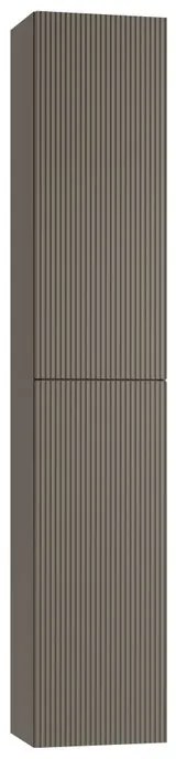 Colonna per mobile bagno Opera 2 ante P 27 x L 30 x H 160 cm laccato opaco grigio carbone cannettato