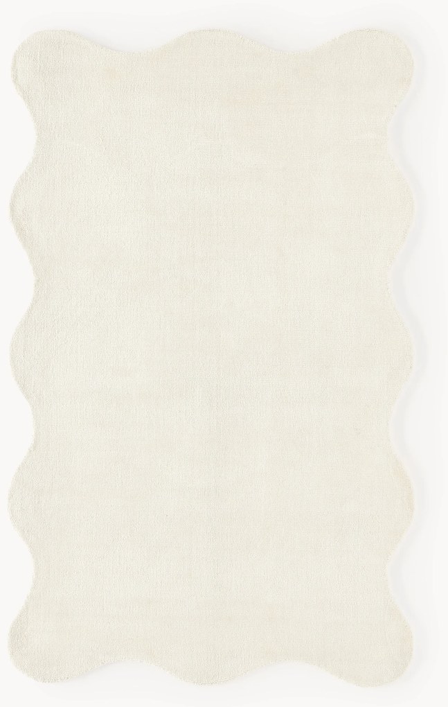 Tappeto tessuto a mano con bordo ondulato Wavy