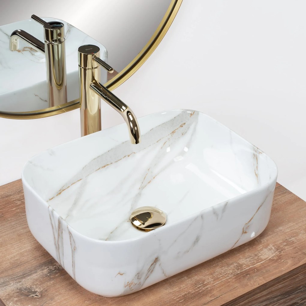 Lavabo da appoggio Rea Demi Mini Aiax Shiny