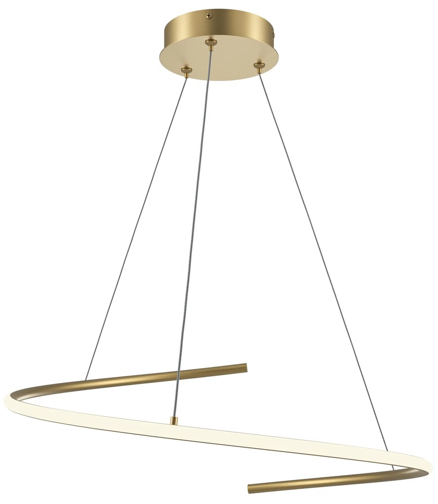 Maytoni | Curve Lampada a soffitto / plafoniera Modern Ottone