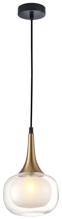 ITALUX PND-99709-1-BRO-CL - Lampadario a sospensione con filo KONILA 1xG9/10W/230V