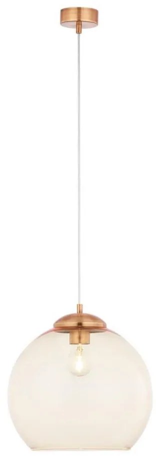 Jupiter 1831 - ASTI - Lampadario a sospensione con filo ASTI 1xE27/60W/230V rame