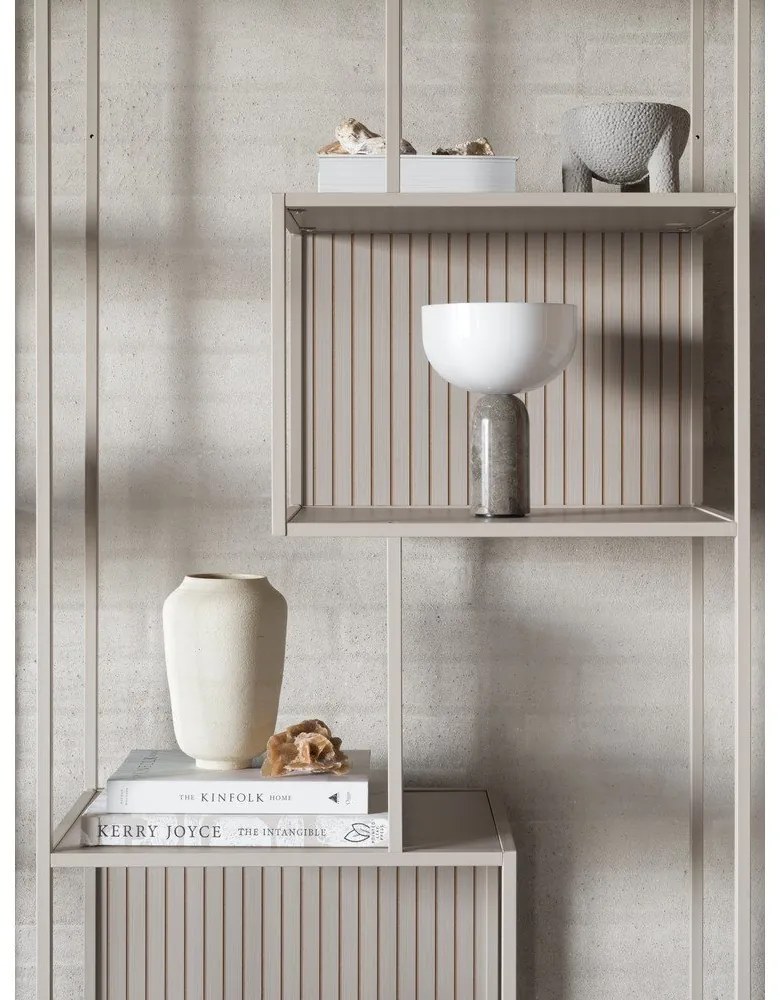 Libreria grigia 77x185x35 cm Seaford – Actona