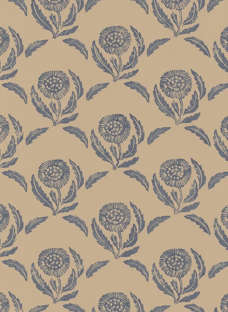 Långelid / von Brömssen Carta da parati Daisy - Denim