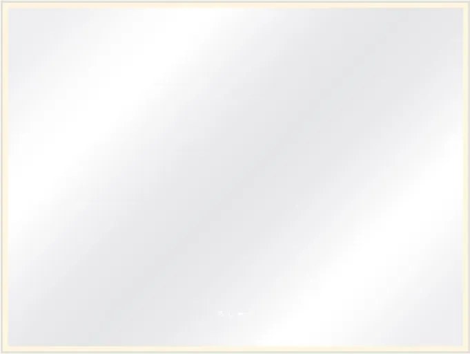 Specchio con illuminazione integrata bagno rettangolare SENSEA L 120 x H 90 x P 3.85 cm grigio / argento