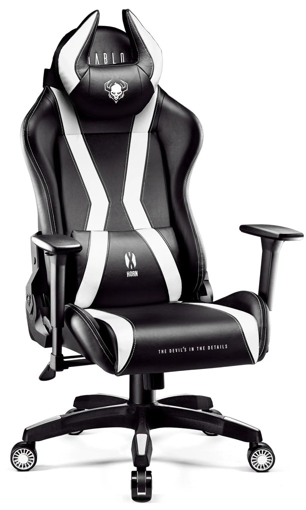 Sedia da bambino Diablo X-Horn 2.0 Kids Size: Nero-Bianco