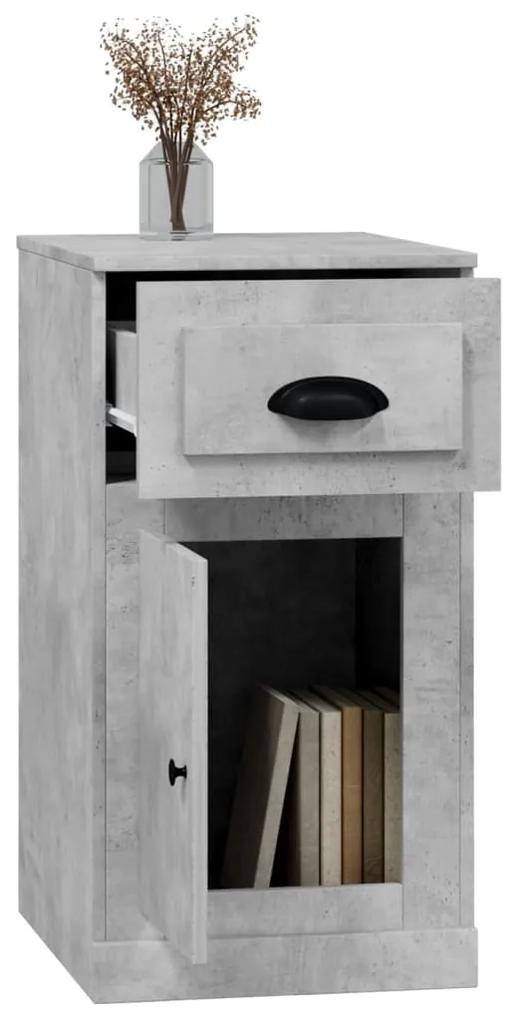 Mobiletto cassetto grigio sonoma 40x50x75 cm legno multistrato