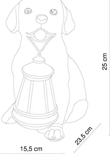 Globo 33271 - Lampada LED solare SOLAR 1xLED/0,06W/3V cane IP44