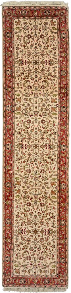 Bidjar Tappeto 80x330 Beige (Indian) Annodato A Mano
