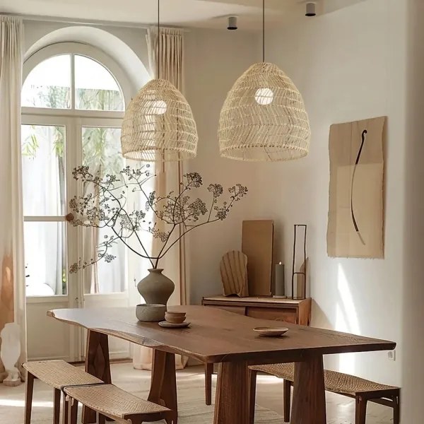 Immax 08260L - Lampadario sospeso con cavo BOHO DELICADO 1xE27/40W/230V Ø 38 cm