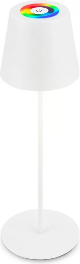 Briloner 7510016 - Lampada da tavolo LED RGBW CALIDA dimmerabile 2,5W/5V IP44 1200 mAh bianca