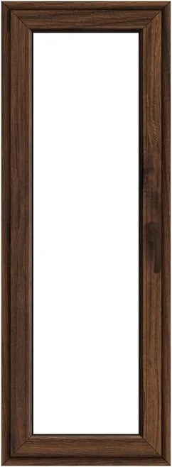 Finestra in PVC effetto legno noce L 80 x H 220 cm, 1 anta apertura a sinistra