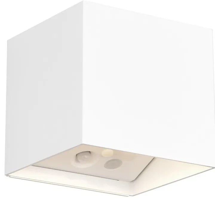 Illuminazione esterna LED con ricarica USB con sensore di movimento da parete (altezza totale 10 cm) Genie – Trio