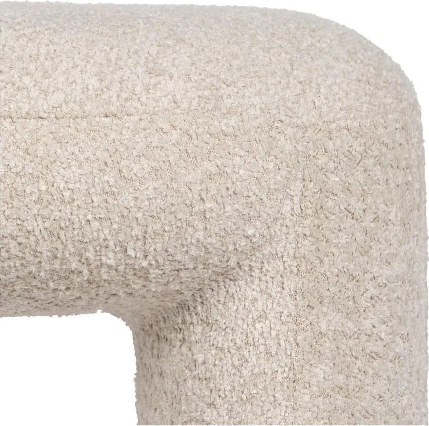 Panca beige in tessuto bouclé Suave - Ixia