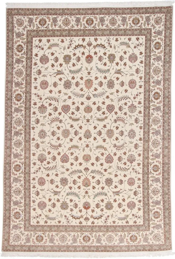 Tabriz Tappeto persiano 360x250 Beige (Iran) Annodato A Mano
