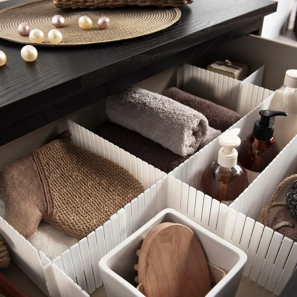 Set di 6 divisori per cassetti bianchi - Compactor