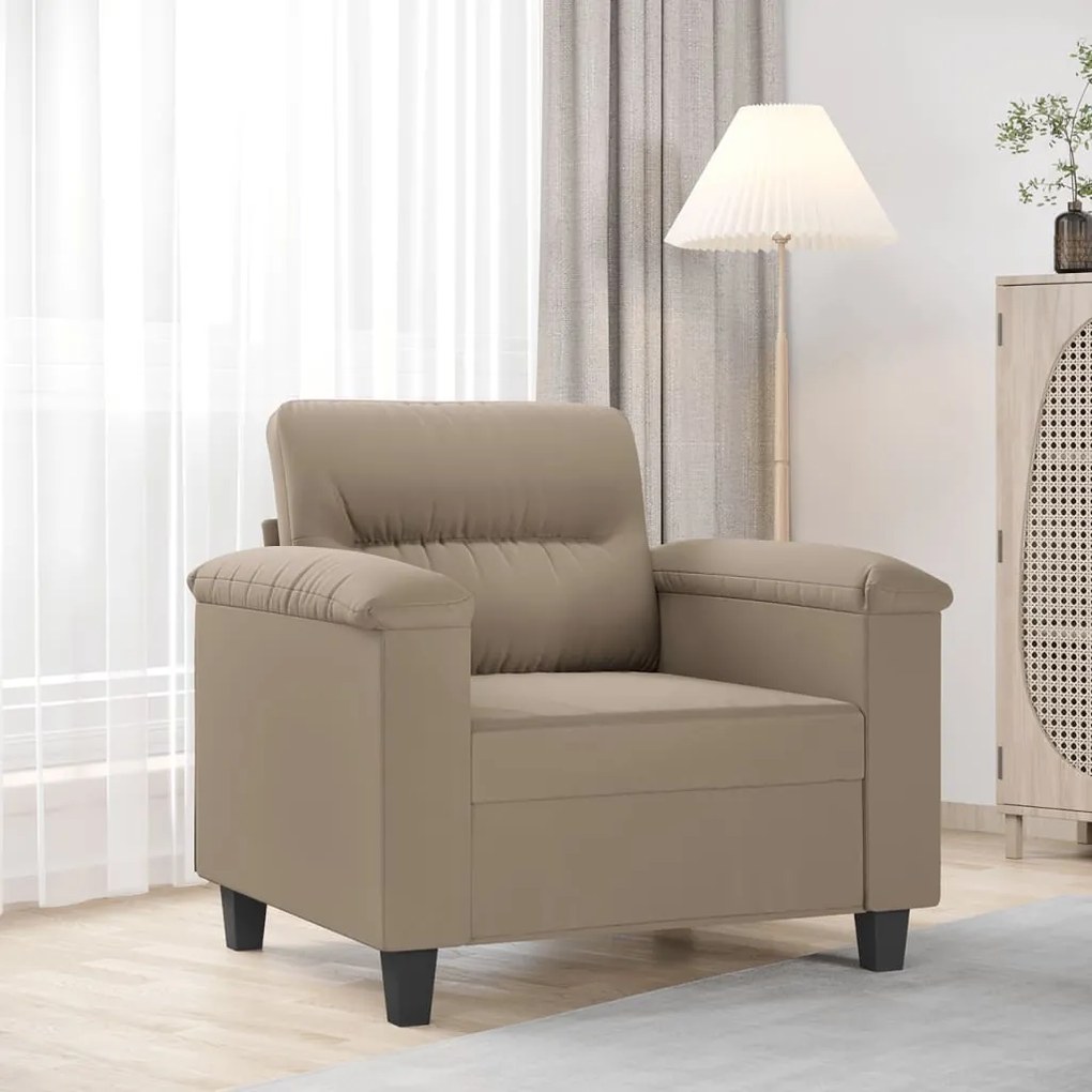 Poltrona tortora 60 cm in microfibra