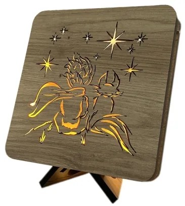 Li-Go 5788/DUB2 - Lampada decorativa da tavolo LED/12W/230V 19x19 cm rovere/Il Piccolo Principe