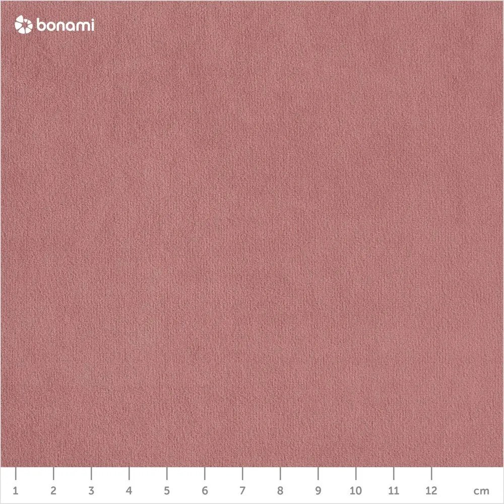 Divano letto angolare in velluto rosa chiaro (angolo sinistro) Sweet Harmony - Miuform