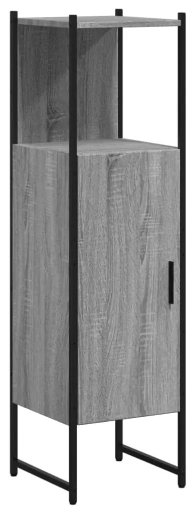 Mobile da bagno grigio sonoma 33x33x120,5cm legno multistrato