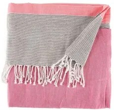 Foulard Multiuso Righe 160 x 200 cm Rosa