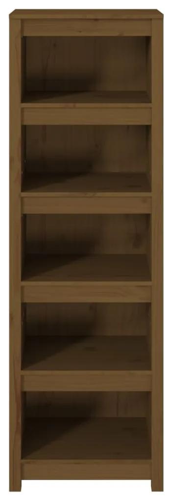 Libreria marrone miele 50x35x154 cm in legno massello di pino