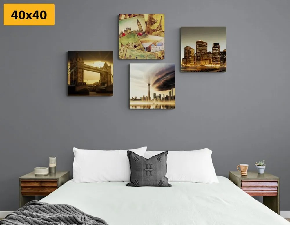 Set di quadri – Città misteriose