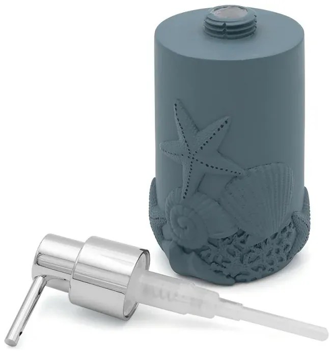 Dispenser sapone liquido da appoggio in resina turchese cobalto Coral