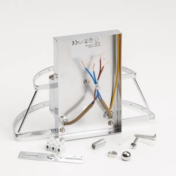 Brilagi - LED Applique di cristallo MOZART 2xE14/40W/230V cromo lucido