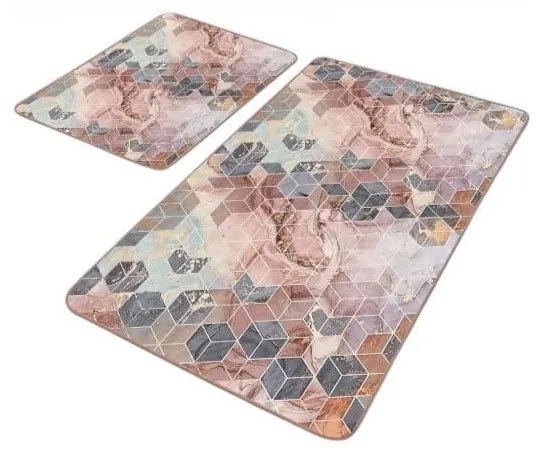 Set di tappetini per il bagno in velluto 2 pz 60x100 cm – Mila Home